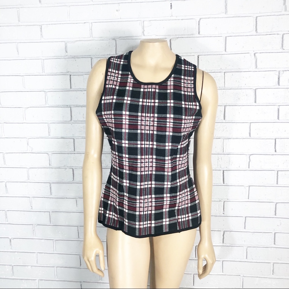 The Limited Eva Longoria Women’s Plaid Shell Top